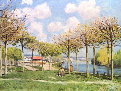The Seine in Bougival by Alfred Sisley